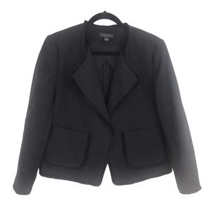 Ann Taylor Black Tweed Suit Jacket